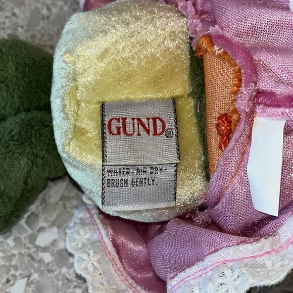 Gund Sweet Peas Ribbirta 60033 Small Plush Frog Flower in Backpack with Tag Toy - Picture 9 of 16